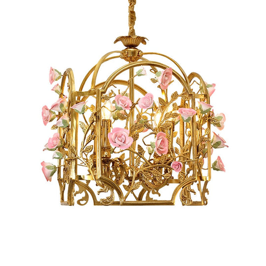 Lily - French Baroque Lamp Home Decorative Luxury Ceramic Flower Pendant Light For Wedding