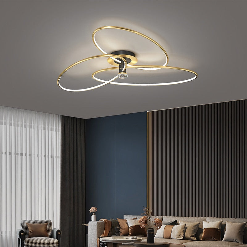 Postmodern Nordic Creative Rotatable Living Room Ceiling Light Ceiling