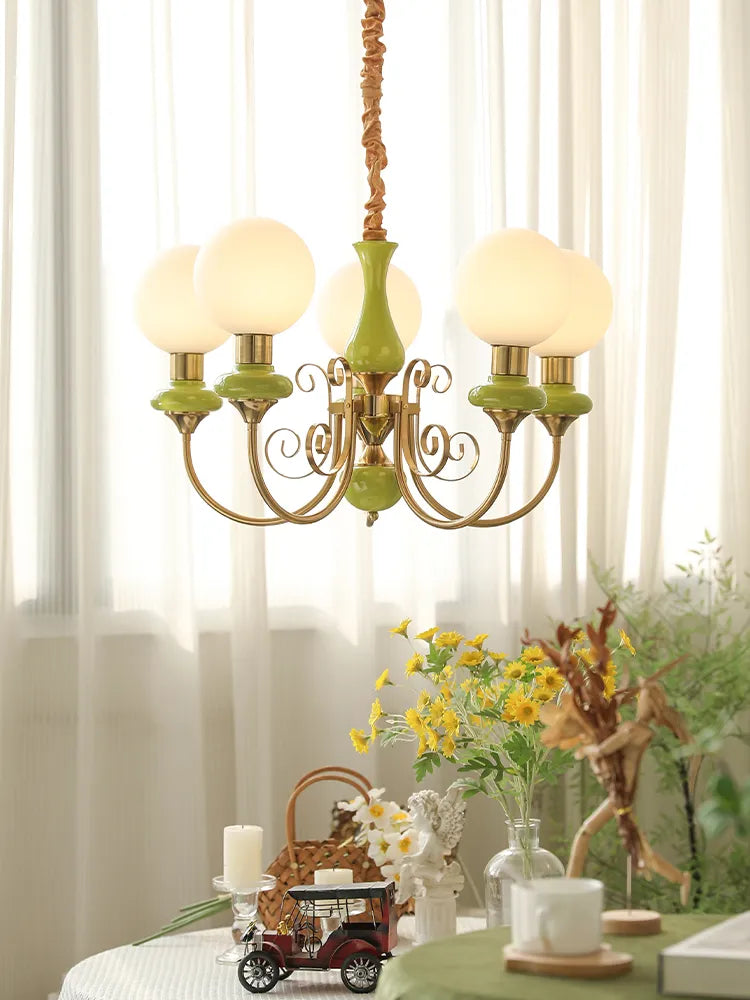 Elise Nordic Retro Pastoral Cream Style Chandelier - French Homestay Led Lighting For Bedrooms And