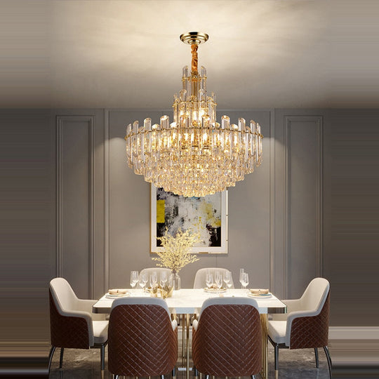 Luxury White Crystal Chandeliers For Living Room Dining And Villa Lighting Chandelier