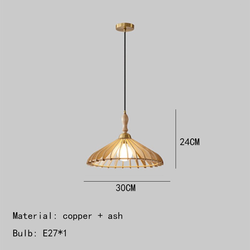 Modern Style Wooden Led Hanging Light Fixtures Wood Kitchen Tea Room Restaurant Pendant Lamp E27