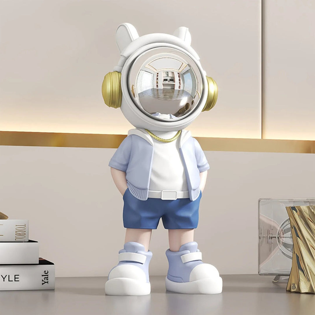 Nordic Resin Astronaut Sculpture Creative Home Decor Cartoon Animation Spaceman Doll Statue Living
