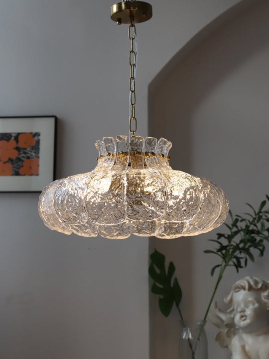 Vintage-Style Handmade Retro Glass Chandelier Lamp For Elegant Bedroom Home Decor Chandelier