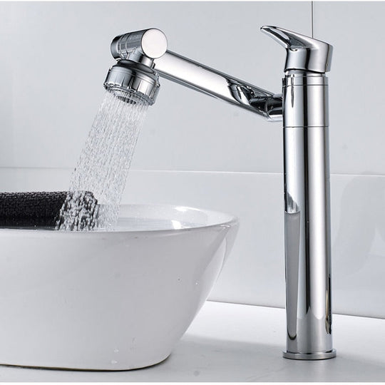 Faucet Bathroom Basin Tap Sink Mixer Black Golden Single Handle Washbasin Rotary Water Saving Hot