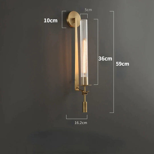 Maya Modern Led Wall Lamps - Creative Brass Sconce For Living Room Bedroom And More Lamp