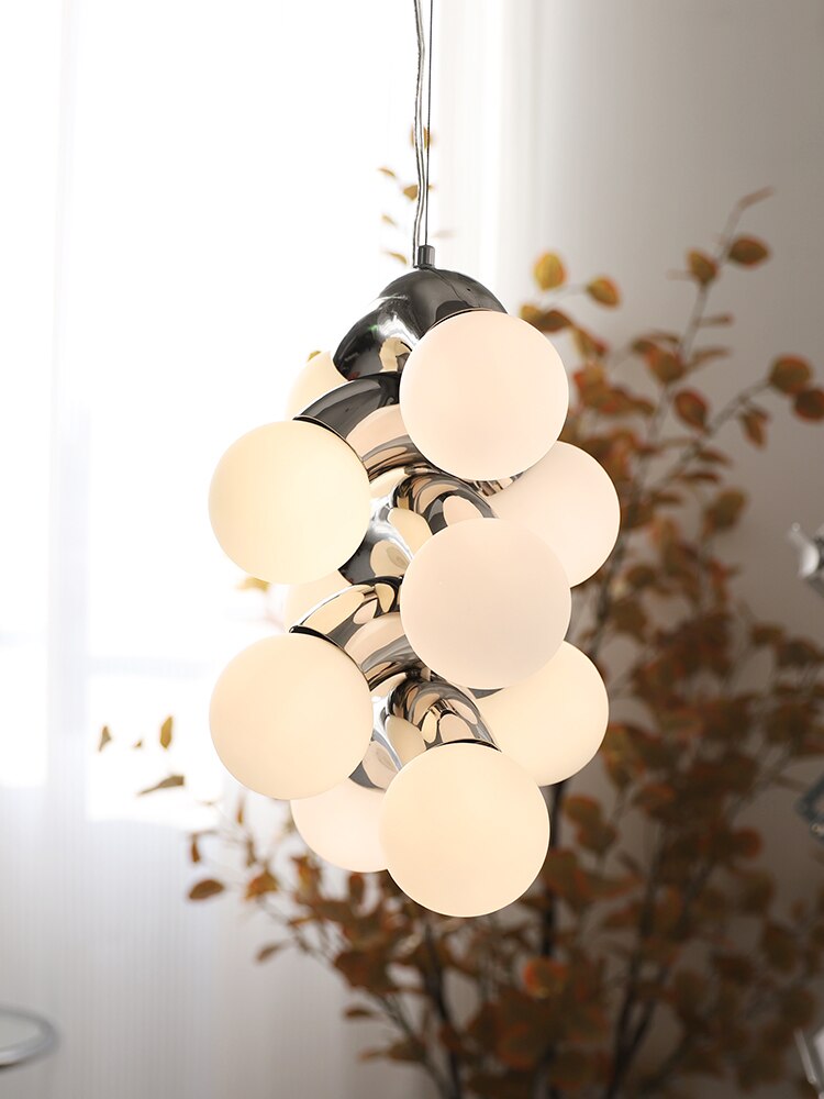 Nordic Retro Homestay Grape Series Chandelier Simple Creative Style Bedroom Dining Room Living