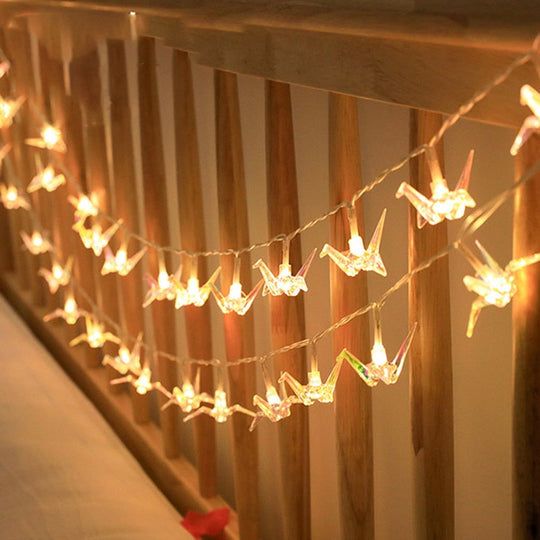 Led Paper Cranes Fairy Lights: Ideal For Gazebo Festivities And Holiday Celebrations Fairy Lights