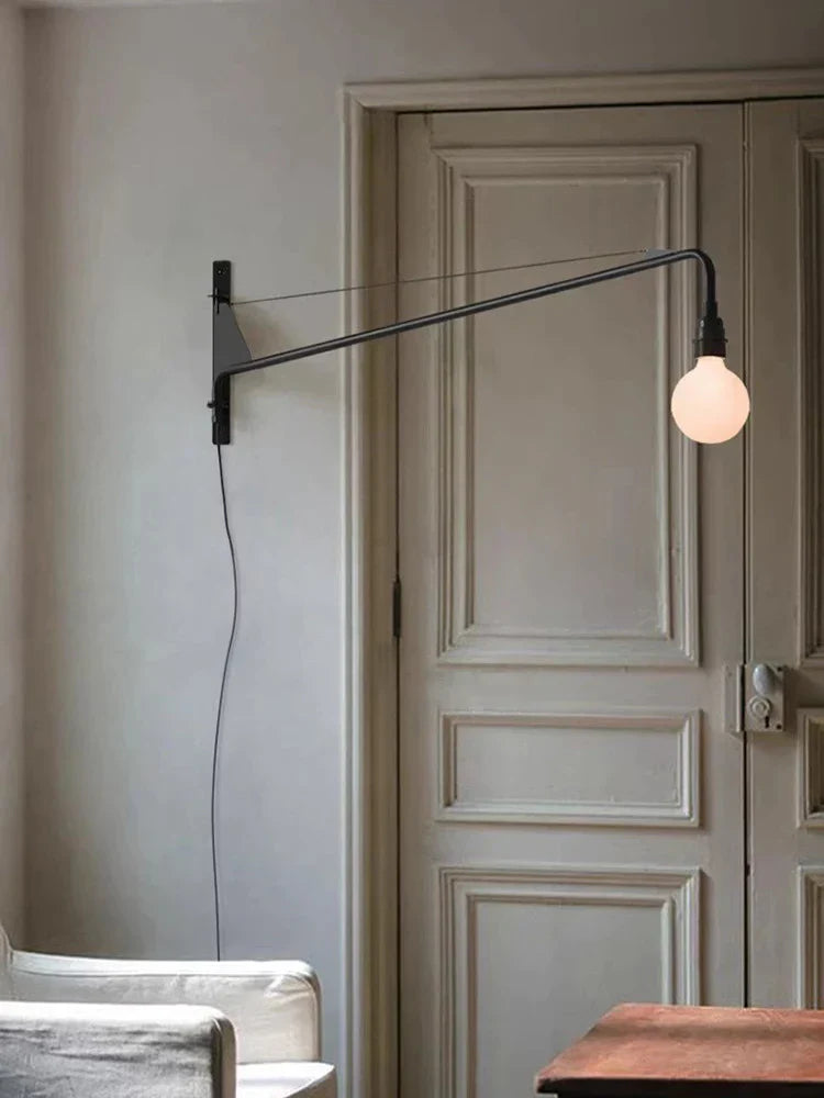 Modern Long Arm Wall Light Home Indoor Decor Lamp For Office/Study Room Nordic Designer Lights