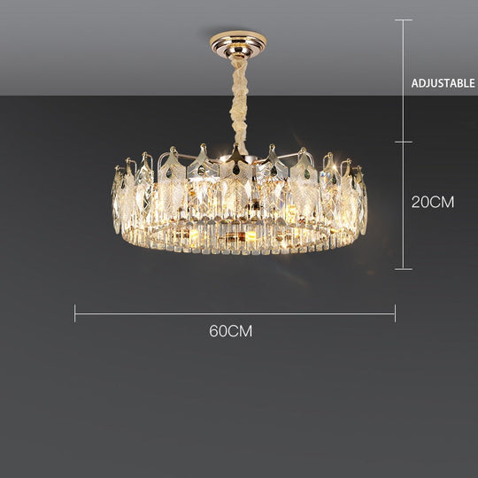 Quality Luxury Led Crystal Chandeliers Lampen Lustre For Dinning Foyer Chandelier Hanging Lamp