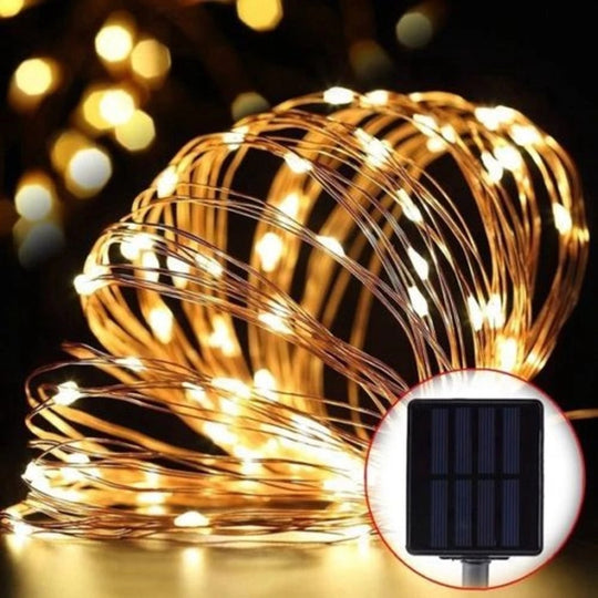 8 Modes Solar Light Crystal Ball 5M/7M/12M/ Led String Lights Fairy Garlands For Party /Outdoor