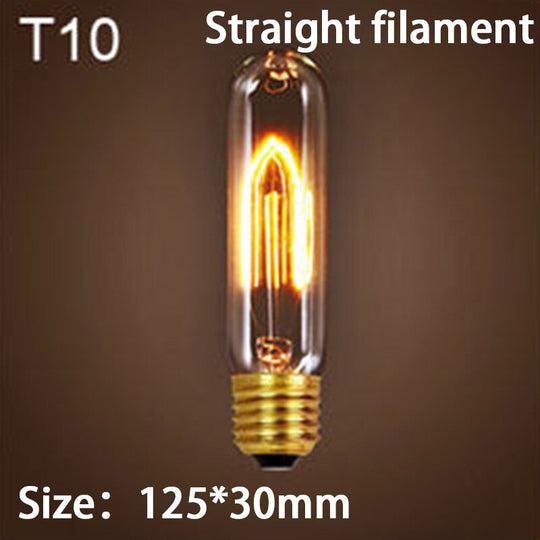 E27 Retro Edison Bulb 220V 40W Light A19 G80 G95 St64 T10 T45 Filament Vintage Ampoule Incandescent