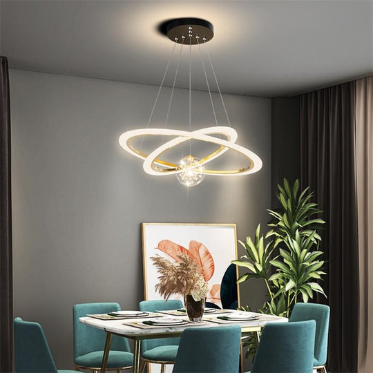 Led Acrylic Chandeliers Indoor Lighting Lamp For Living Room Bedroom Lamps Include Star Decoration