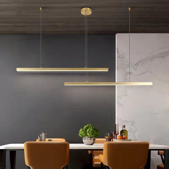 Modern Led Linear Ceiling Chandeliers Dining Room Living Bedroom Hanging Light Kitchen Pendant Lamp