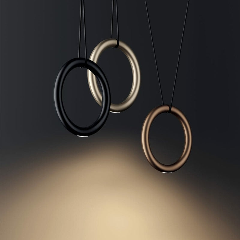 Nova - Modern Led Ring Circle Pendant Lamp For Restaurant Bar Bedroom And Staircase Light