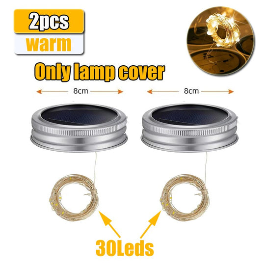 Solar Glass Crack Lights: Distinctive Fairy Lighting For Gazebos And Patios Cover Warm 2Pcs Lights