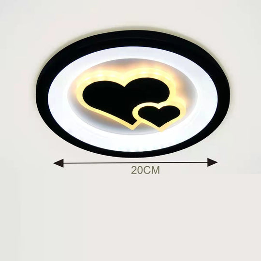 Led Ceiling Lights Nordic Circle Love Heart Kitchen Aisle Hallway Lamp Corridor Entrance Balcony