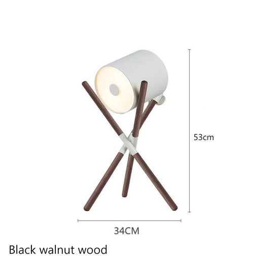 Nordic Minimalist Solid Wood Led Floor Lamp Living Room Home Decor Bedroom Bedside Hotel Villa Sofa