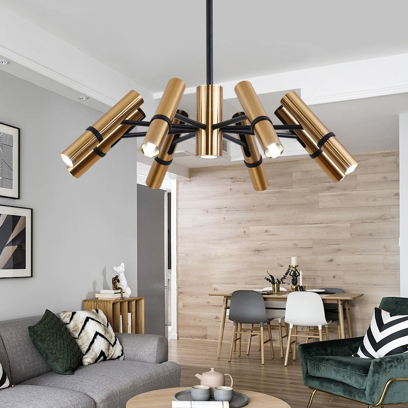 Modern Led Pendant Lamp Gold Nordic Lighting Hanging Fixture Creative Dinning Living Bedroom Indoor