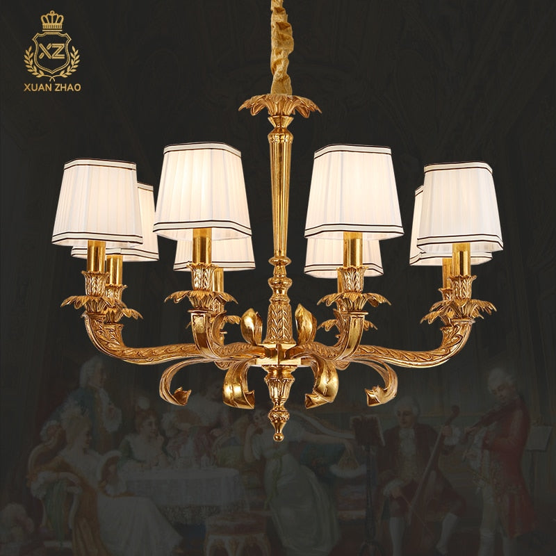 Grandeur - European Vintage Chandelier Simple Luxury Golden Home Living Dining Room Decoration