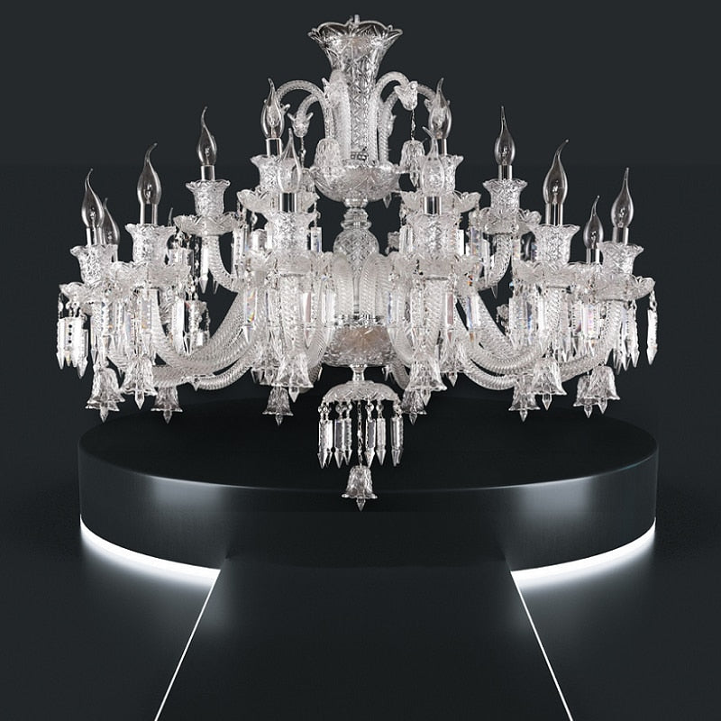 Vintage Crystal Chandelier - Luxurious Lighting Fixture For Living Dining And Bedroom