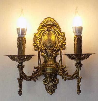 Creative Retro European Wall Light 2Head - Copper