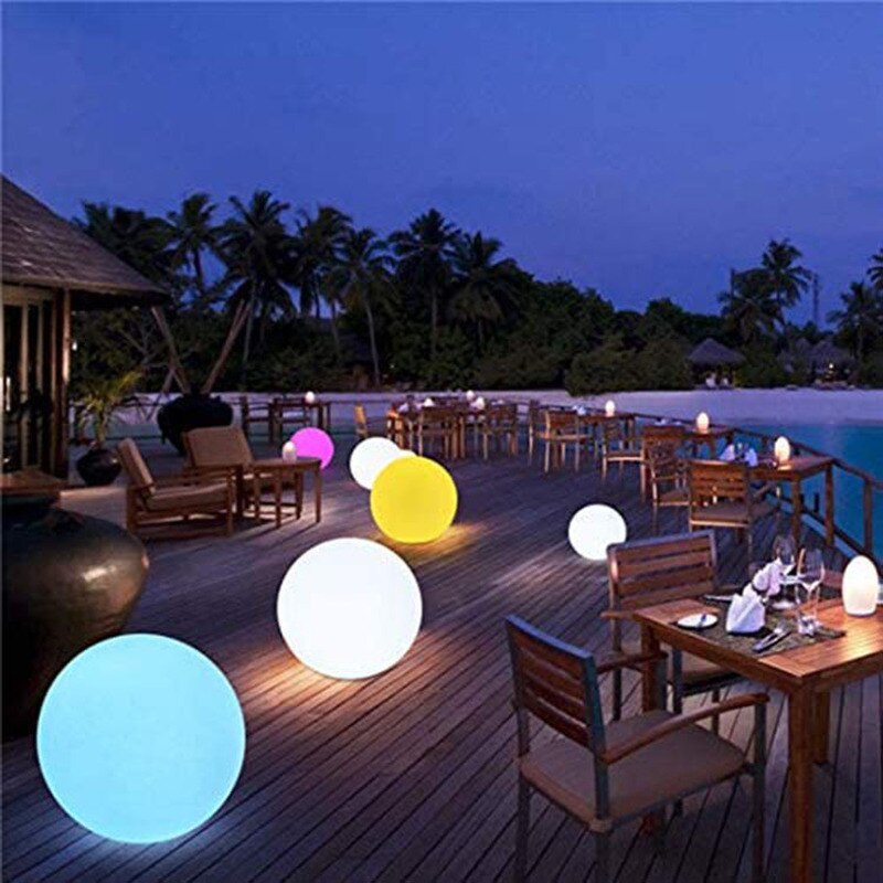Solar Floating Ball Light Swimming Pool Waterproof Lawn Ballon Lamp Home Party Garden Decor Lights