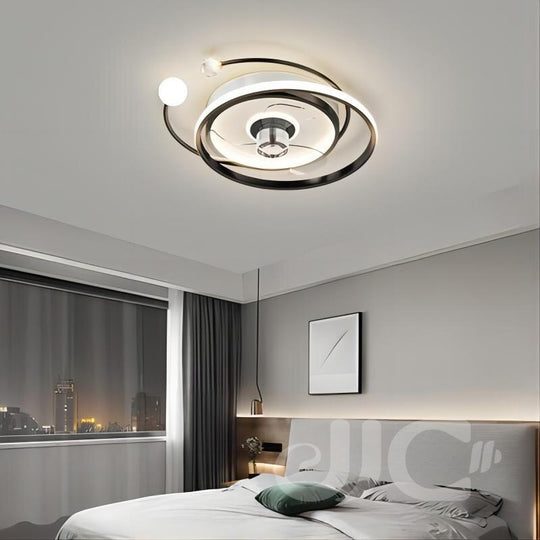 Nordic Modern Ceiling Fan Lamp With 110 - 24V Stepless Dimming - Ideal For Bedrooms Fans