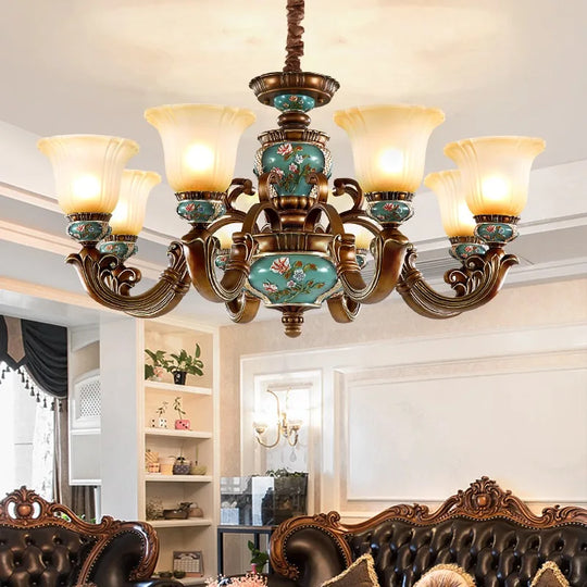 Genevieve European Vintage Resin Chandelier - Luxurious Lighting For Living Rooms Villas And