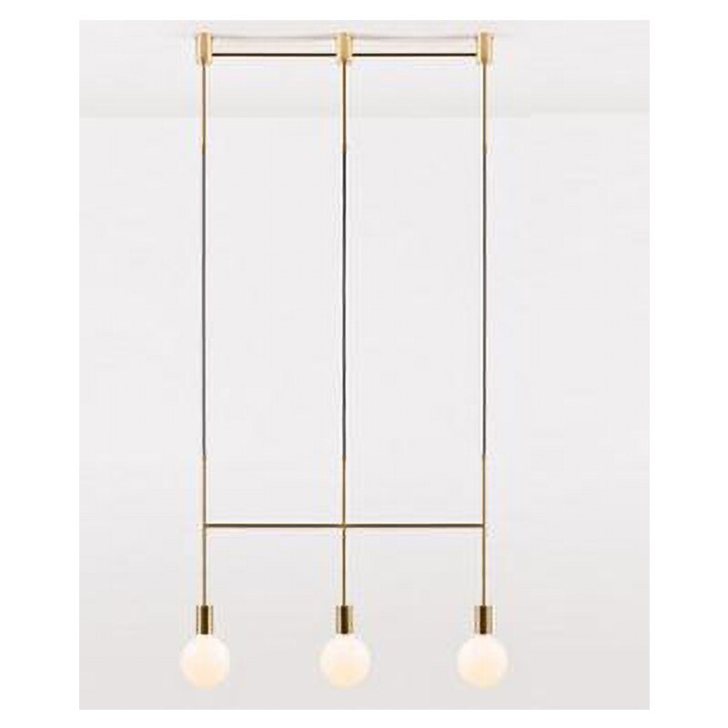 Modern Chandelier Lights Gold Black Long Bar Led Designer Nordic Loft Lustre Industriel Avize Light