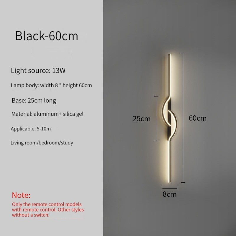 Led Bedside Wall Sconce Lamp For Living Room Bedroom Stair Modern Art Interior Lights Light Fixture