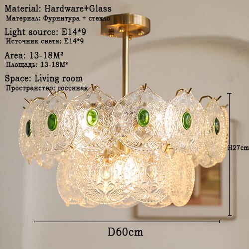 Modern Led Chandelier Luxury Lustre Retro Ceiling Lights Lighting Vintage Chandeliers Home