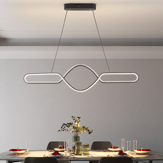 Gold Or Black Modern Led Chandelier For Kitchen Living Dining Room Cord Hanging Home Chandeliers