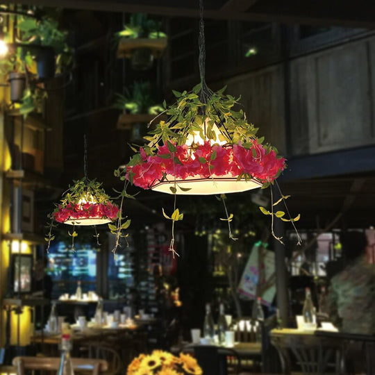 Thema Weinmarkt Restaurant Blumen Pflanzen Pendelleuchte Warme Und Romantische Atmosphäre Shop