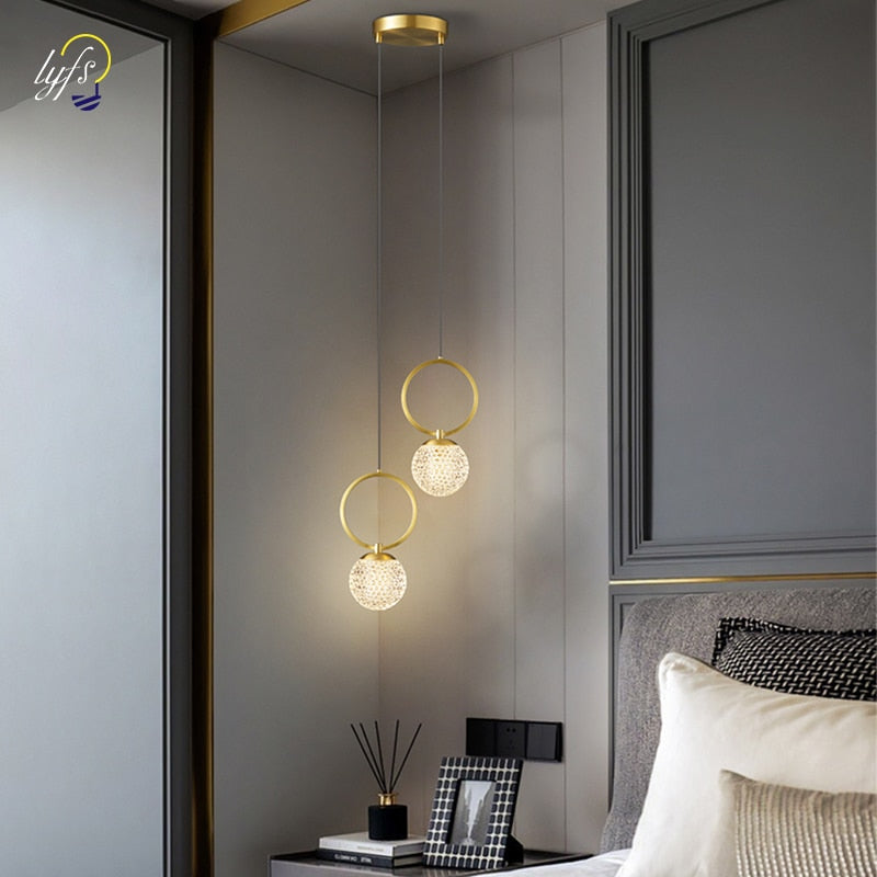 Nordic Led Pendant Light Hanging Lamp Indoor Lighting Home Decoration Dining Tables Bedroom Bedside