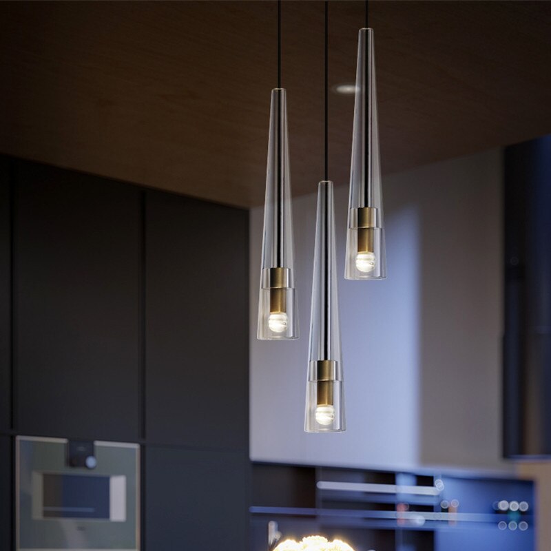 Modern Led Glass Pendant Lighting Home Decoration Hanging Lamps Luminaire Shop Kitchen Bedroom Light