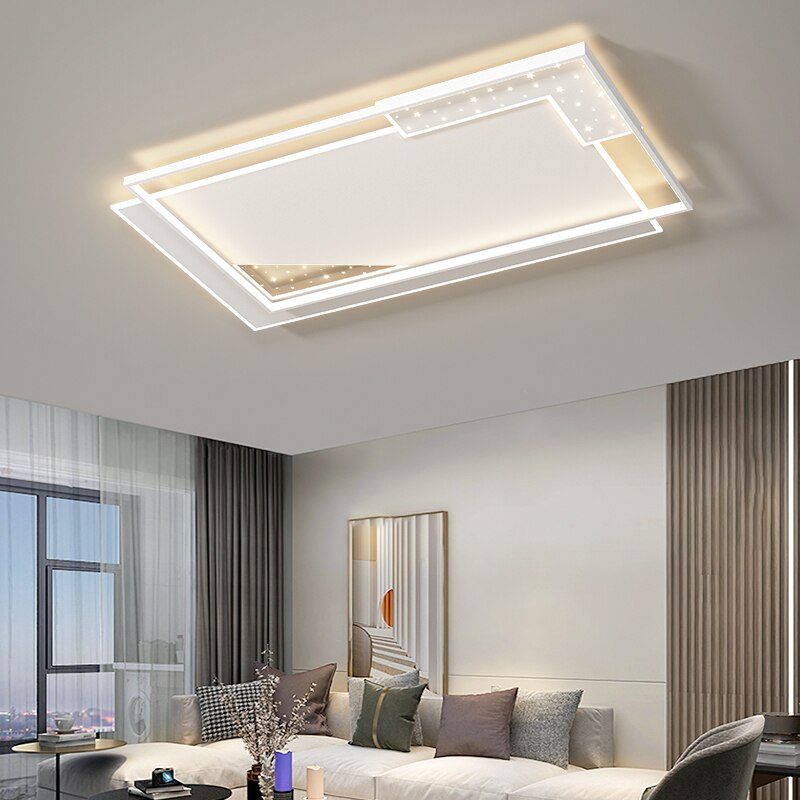 Simple Modern Led Chandeliers Atmosphere Living Room Ceiling Lamp Creative Starry Bedroom Whole