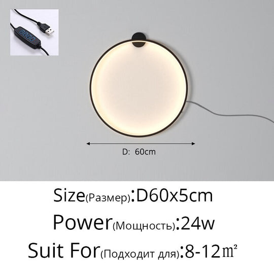 New Minimalist Led Wall Lamps For Bedroom Bedside Sofa Background Light Stairwell Aisle Hallway