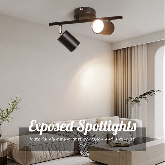 Led Track Light Ac180 - 265V Ceiling Lighting For Living Room Modern Wall Lamp Home Cob Spotlight