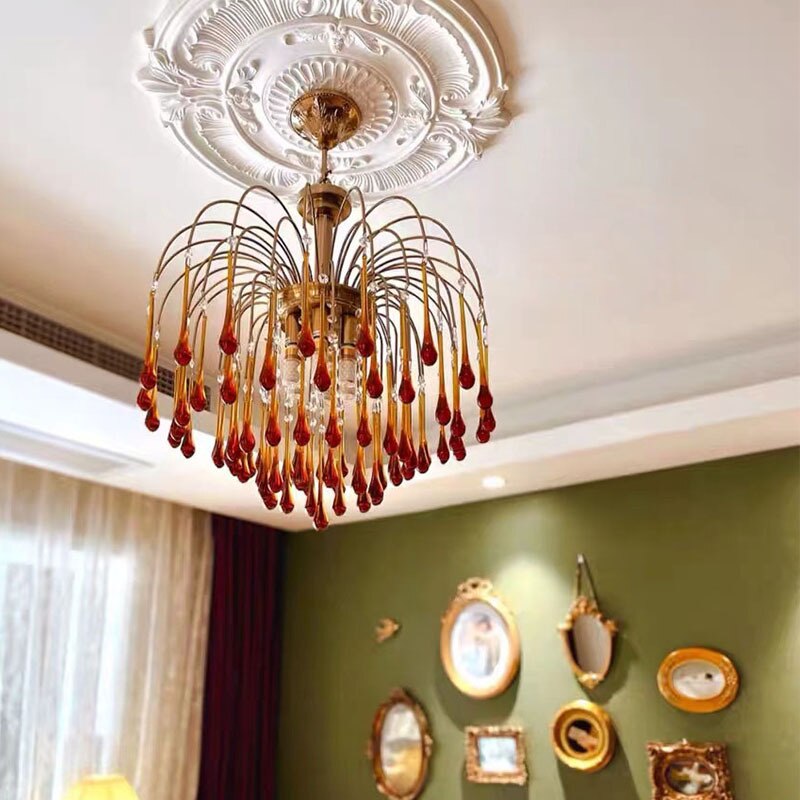 Eker - Retro Luxury Water Drop Pendant Chandeliers Chandelier