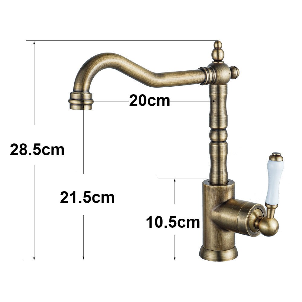 Kitchen Faucets Black For Antique Sink Mixer Single Lever Chrome Mixers Tap Hot Cold Water Crane