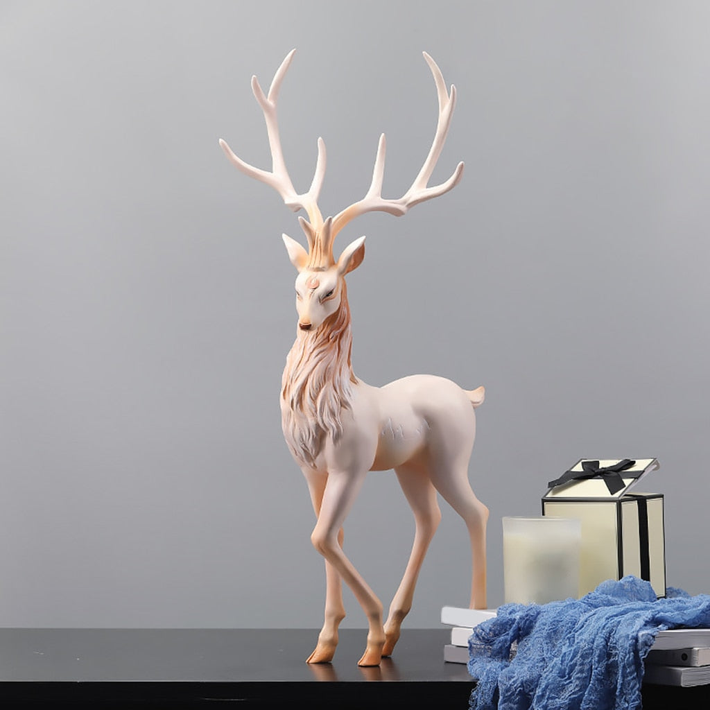 Elegant Black Deer Decoration: Reindeer Ornaments For Shelf And Living Room Craft Furnishings Elk