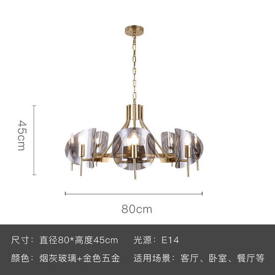 Lustre Modern Chandelier Lighting Designer Glass Metal Suspension Luminaire Industrielle Art Decor