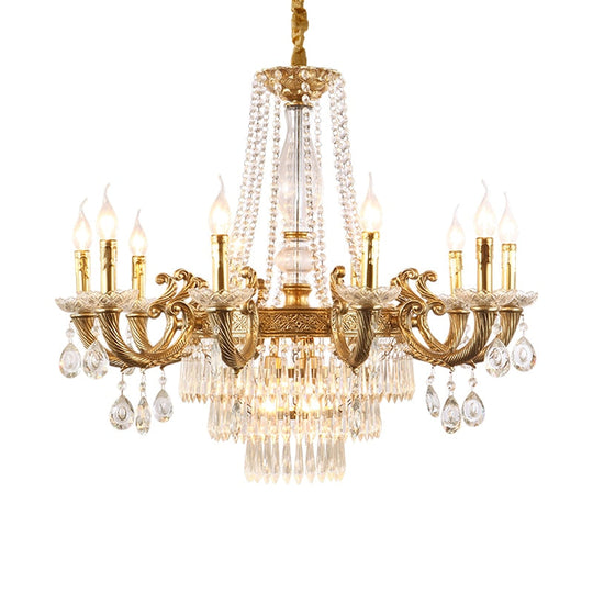 Éclat - High Quality French Contemporary Luxury All Copper Led Crystal Chandelier For Living Room