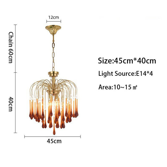 Eker - Retro Luxury Water Drop Pendant Chandeliers Chandelier