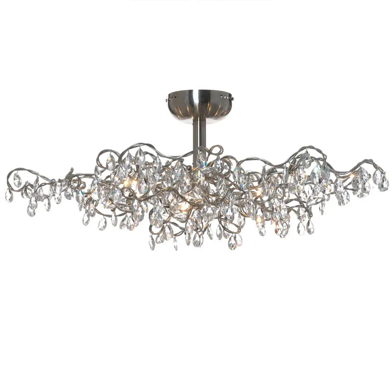 New Crystal Chandelier Artistic Sense Restaurant Bar Led Chandelier Post - Modern Light Luxury