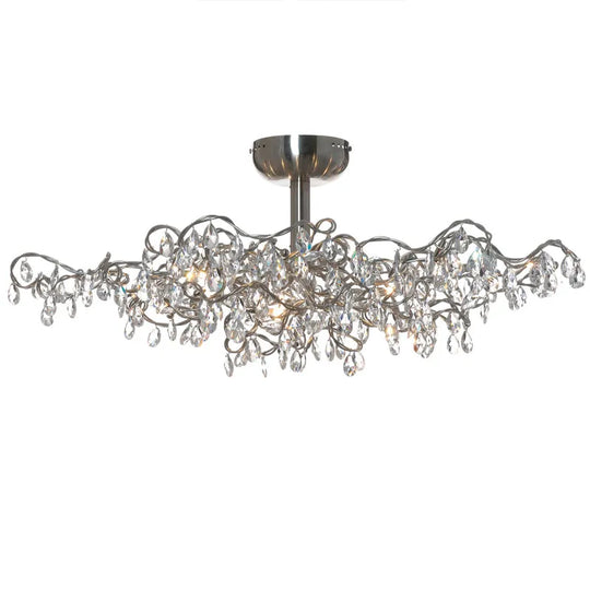 New Crystal Chandelier Artistic Sense Restaurant Bar Led Chandelier Post - Modern Light Luxury