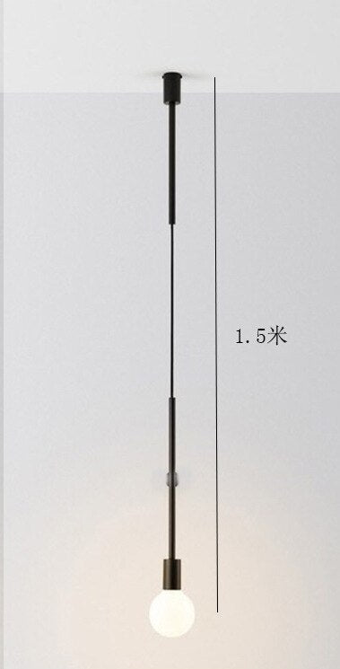 Modern Chandelier Lights Gold Black Long Bar Led Designer Nordic Loft Lustre Industriel Avize Light