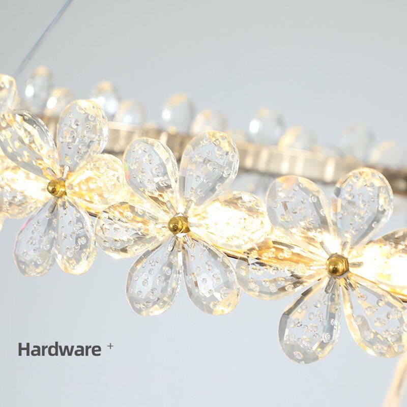 Modern Crystal Led Chandeliers Lamp For Home Living Dining Room Deco Lights Bedroom Table Lighting