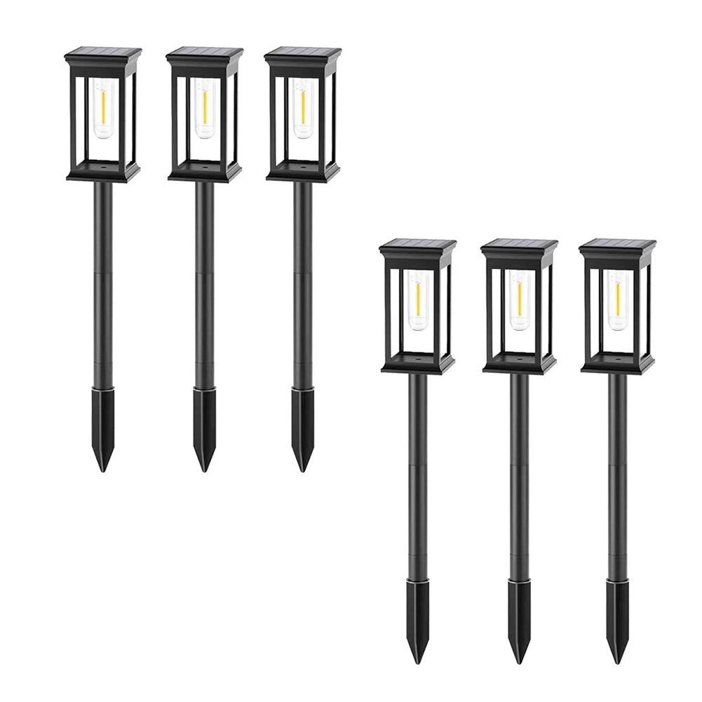 Solar Outdoor Garden Light Waterproof Pathway Tungsten Landscape Warm White Night For Lawn Patio