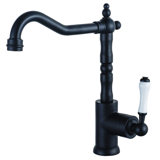 Kitchen Faucets Black For Antique Sink Mixer Single Lever Chrome Mixers Tap Hot Cold Water Crane